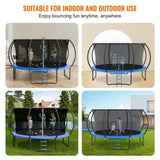 14FT, 450 lbs with Enclosure Net, Ladder, and Curved Pole, Heavy Duty V952-YXBC14YCHWYXD8MMPV0