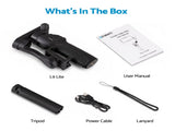 Devanti 3-Axis Gimbal Stabilizer with Tripod for Smartphone, Foldable Selfie Stick PSL-L9-F3G-BK