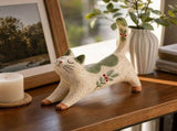 Figurine, Stretch Resin Christmas Statue with Holly Berry, Cute Sculpture Tabletop Decor for Home V1370-AZ4-24096