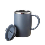 17oz Double Wall Insulated Desk Mug with Lid and Handle, Stainless steel Reusable Cup, Spill-Proof, V1189-LWWAL-20260401-05798