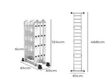 Traderight Multi Purpose Ladder Aluminium HW0038-470_NZ