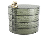 Desktop Jewelry Storage Box Dust Proof 4 Layer Rotating Jewelry Organizer for Home Dormitory V1294-YM0901-241021HL05-3