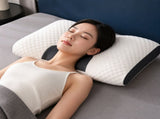 2 Pcs Neck Support Pillow - 48 x 74 cm Polyester Fibre, 10 cm Loft, 3D Knitted Honeycomb Texture, V888-ELOSUNG47451