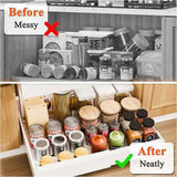 CARLA HOME 2 Pack Pull Out Cabinet Organizer Expandable for Cabinets with Adjustable Slide Out LSB-36221