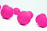 50 Ball HOT Pink LONG 5m String Light Battery Box 5cm Cotton Ball Christmas Birthday Bbay Girl V382-HOTPINKBALLBATT50