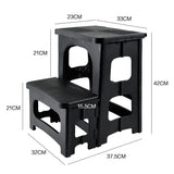 Multipurpose Portable Folding 2 Step Stool Non-Slip PP Collapsible Step Ladder Stool For Office V985-2STEPSTOOL