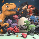 Disassemble Blocks Jurassic Dinosaurs Building Blocks Toys Battery Drill Tyrannosaurus Rex Wyvern V255-DINOSET-3