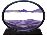 3D Dynamic Sand Art Liquid, Moving Sand Art Picture Round Glass 3D Deep Sea Sandscape in V1369-AZ3-W-16990