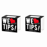 2X Acrylic Tip Jar for Bartender Bars 6 X 4 X 5 Inch Tip Collection Box Donation Suggestion Box V1369-AZ3-W-11519