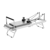 Eeeza Foldable Pilates Reformer, Silent Resistance with Adjustable Steel Frame V1316-PR-CQ-001-GRY