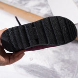 Women's Waterproof Snow Boots, Warm Fleece-Lined Winter Boots with Non-Slip Outdoor Sole for Cold V1189-LC-DG-00239