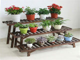 3pcs Plant Stand Flower Step Bench Rack Herb Storage Shelf Garden Indoor Outdoor V767-XJJ375