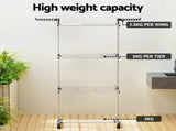 4 Tiers Clothes Airer Drying Rack Coat Garment Stand Hanger Laundry Foldable V201-QUEW13175798