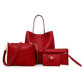 Fashion PU Leather Tote Set Handbag Shoulder Bag Wallet V1263-JX-3492