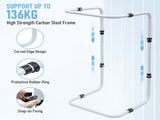 Blanket Lifter Bar 62-82cm Height Adjustable Feet Tent Steel Bed Cradle Max Load 136kg with 4 Clips V985-BLANKETLIFTERBAR