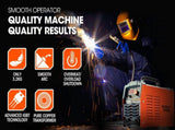 ROSSI 200 Amp Portable Inverter Arc Stick Welder, MMA DC Gas Inverter Welding Machine, 15A Plug V219-WLDMMAROSA2C0