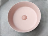 2020 Matte Pink Round 360 mm Dia top counter basin porcelain sink V549-PINK360