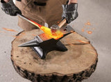 Single Horn Anvil, 55lbs Cast Steel Anvil, High Hardness Rugged Round Horn Anvil for Blacksmiths, V952-GZDJG25KG000U4QUNV0