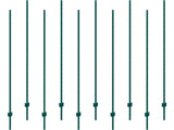 7 Feet Fence Post, 10 Pack U-Channel Heavy Duty Metal Fence Posts, Sturdy Steel Fence Stakes for V952-WLLZJSK7YC103JD9JV0