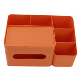 Tissue Box Organizer with Lid Plastic Exquisite Smooth Surface Tissue Desk Organizer for Home Office V1294-YM0706-3117230170012