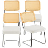 VEVOR Chairs, Set of 4, Mid Century Modern Dining Chair, Upholstered Velvet Accent Chair with V952-TBYCYTERBS40GKXI7V0
