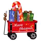 Christabelle Christmas Cart Display Candy Cane Presents LED Lights Indoor Outdoor Front Yard De 112_MHA610