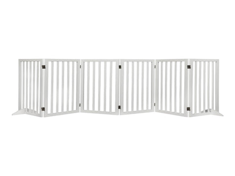 PaWz Wooden Pet Gate Dog Fence Safety White 10 Pack PT1060-6XL-WH_NZ
