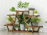 Upgraded Thick Wood Indoor Plant Stand with Flower Planter Shelves V767-ZJJ147-AU