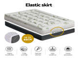 Giselle Bedding Pillowtop Mattress Topper 7.5cm Thick Bamboo Pad for Back Pain Relief Washable TOPPER-BAM75-S