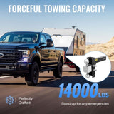 VEVOR Adjustable Trailer Hitch, 6" Rise & Drop Hitch Ball Mount 2" Receiver 22,000 LBS Rating, 2 and V952-TZT2INCH6INCHKW2BV0
