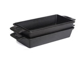 2-in-1 Cast Iron Bread Loaf Pan Tin with Lid Dual Use Baking Dish with Ergonomic Handles, V324-TSD-DULBREPOT