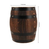 Stool with Wood Material Rustic Design Outdoor Patio Side Table Light Brown V1370-AZ4-17318