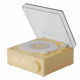 Record Player Style Bluetooth Speaker Phonograph Style Retro Bluetooth Speaker Yellow Cute Look Gift V1366-AZ2-W-04479
