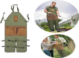 Garden Apron Men's Apron Picking Apron with Pockets Waterproof Adjustable, reinforced knees V1188-MS101-00916-1