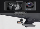 2Inch Screen WiFi TripleChannel Car Driving Recorder Front Inside Rear Lens 32G Memory Card HD V1221-XM-LB8496-GM262