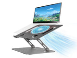 Ergonomic Adjustable Laptop Stand with Cooler,6Laptops Notebook Alloy Riser Holder Computer Stand V1337-YP-T7D4-AGH7