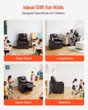 VEVOR Kids Reclining Chair PU Leather Toddler Recliner with Cup Holder V952-ETTYPGKZS252XFA0S001V0