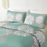 Elegant Quilted Bedspread and Pillowcases Set: Infuse Your Bedroom with Charm - Queen size V745-MAC080164Q13U