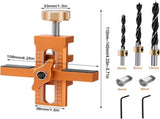 Cabinet Door Installation Jig, 2-in-1 Mounting Tool with Adjustable Positioner, Aluminium Alloy V1366-AZ2-W-02374