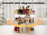 Rotating Acrylic Makeup Organizer, Cosmetic Storage Display Holder V1188-MS-617-035