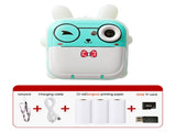 Blue rabbit Kids Instant Print Camera Zero Ink Digital Video Recorder with 32GB Card and 3 Paper V888-ELOSUNG40396