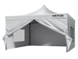 Pop Up Canopy Tent Outdoor Gazebo Tent 10x10FT with Sidewalls & Bag White V952-DCSYPBS1010FTGMH8V0