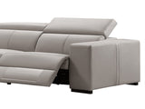Washington Genuine Leather 6 Seater Corner Sofa With 2 Electric Recliners And Reversible Console V43-SOF-WSHTN-CR