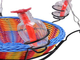 Outdoor Bird Feeder Hanging Rattan Basket Water Feeding Station for Garden Balcony Tree Branch V1294-YM0901-3111250047711