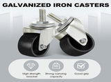 Landhoow 4 Pcs Floor Jack Casters for 3 Ton Floor Jack, Cast Iron Racing Jacks Caster Wheel with 10 V1258-DP02-C-755