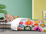 Colorful Bloom Venetian Ivy Quilt / Doona / Duvet Cover set V745-AQ043797E3