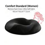 Memory Foam Donut Cushion for Women, Orthopedic Pressure Relief Seat Pillow, Breathable Hemorrhoid V1188-MS-812-026