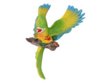 Parrot Wall Decoration Resin Vivid Flapping Hanging Parrot Statue Bird Ornament for Garden Patio V1294-YM0703-3111230091311