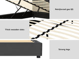 Artiss Bed Frame Queen Size Velvet Grey FION BFRAME-H-FION-Q-GY-ABC