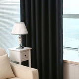 Black Window Curtains with Premium Polyester Fabric for Thermal Insulated Light Blocking and V1366-AZ2-W-19630